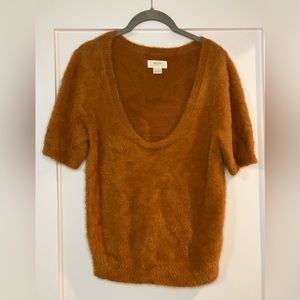 Anthropologie Maeve Eyelash Sweater Tee in Cedar
Size Medium.